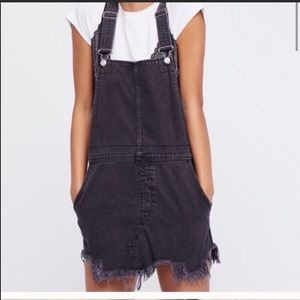 Free People denim overall dress